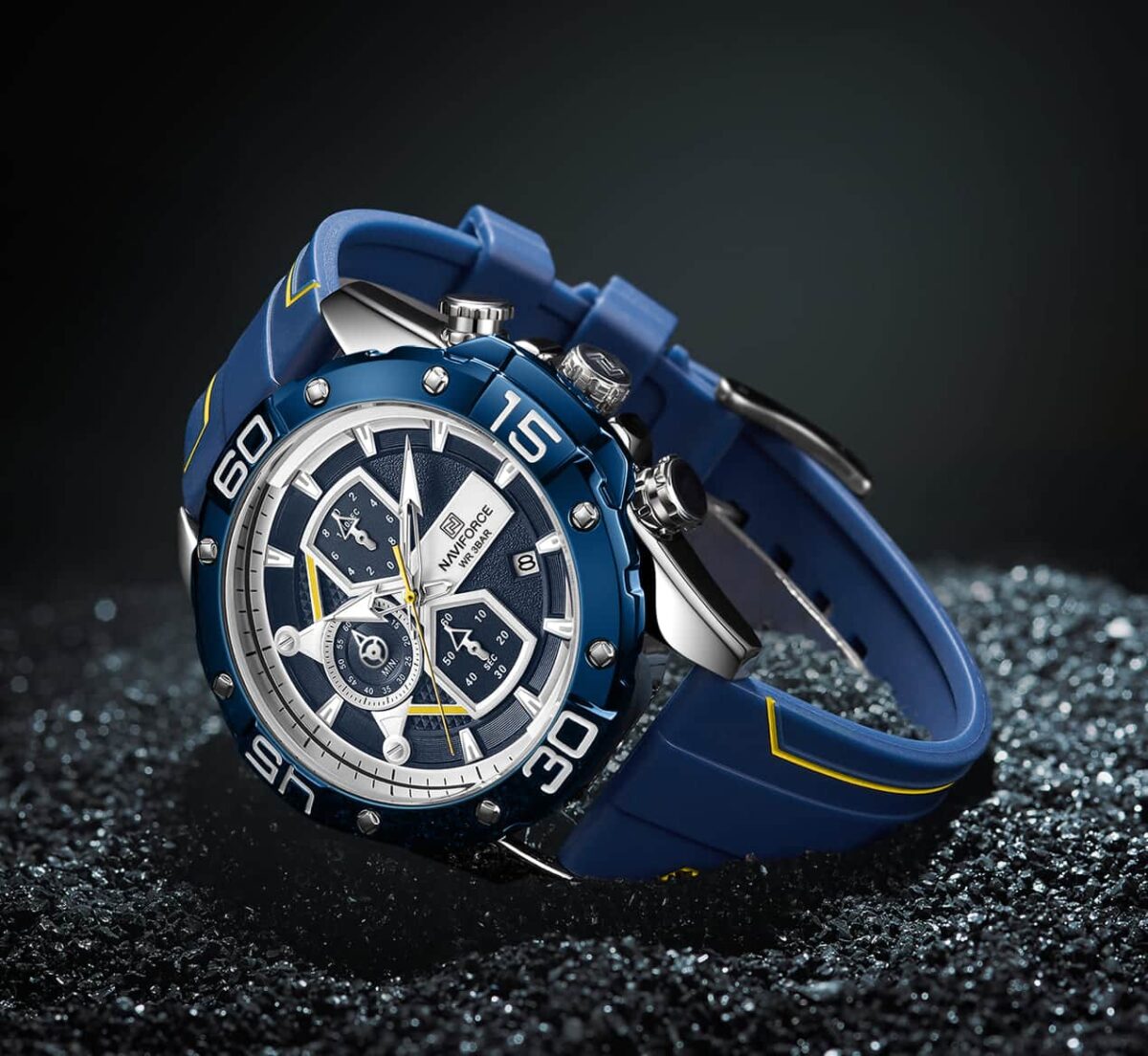 ساعة نافي فورس رجالي NF8018T-S-BE-Y