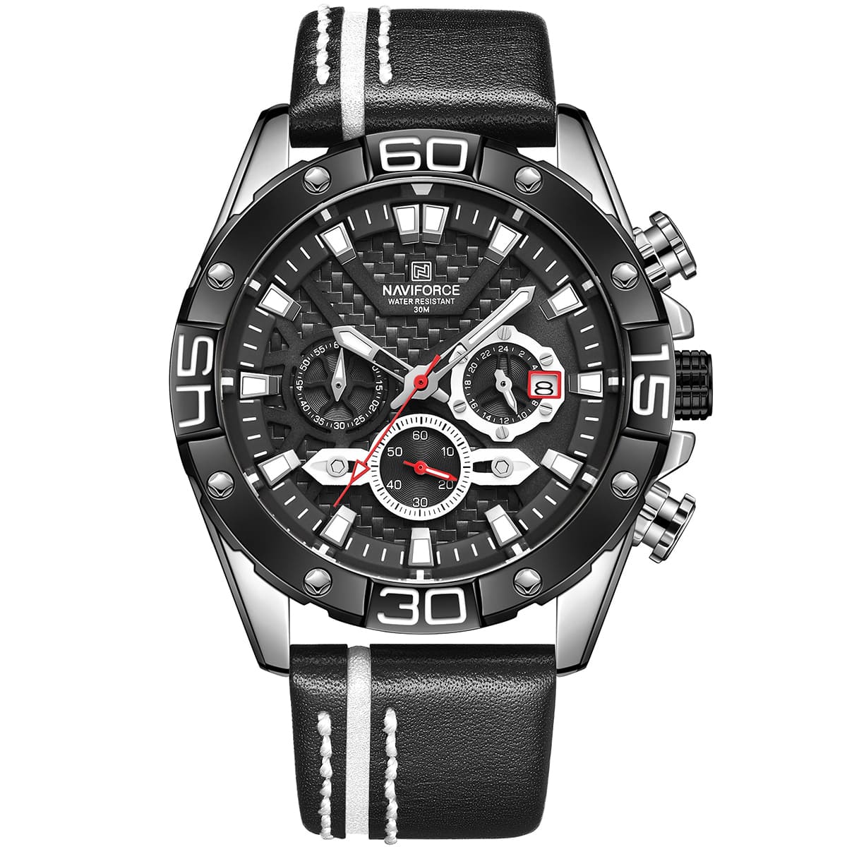 ساعة نافي فورس رجالي NF8019L-S-B 1 ساعة نافي فورس رجالي NF8019L-S-B