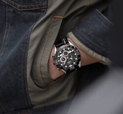 ساعة نافي فورس رجالي NF8019L-S-B