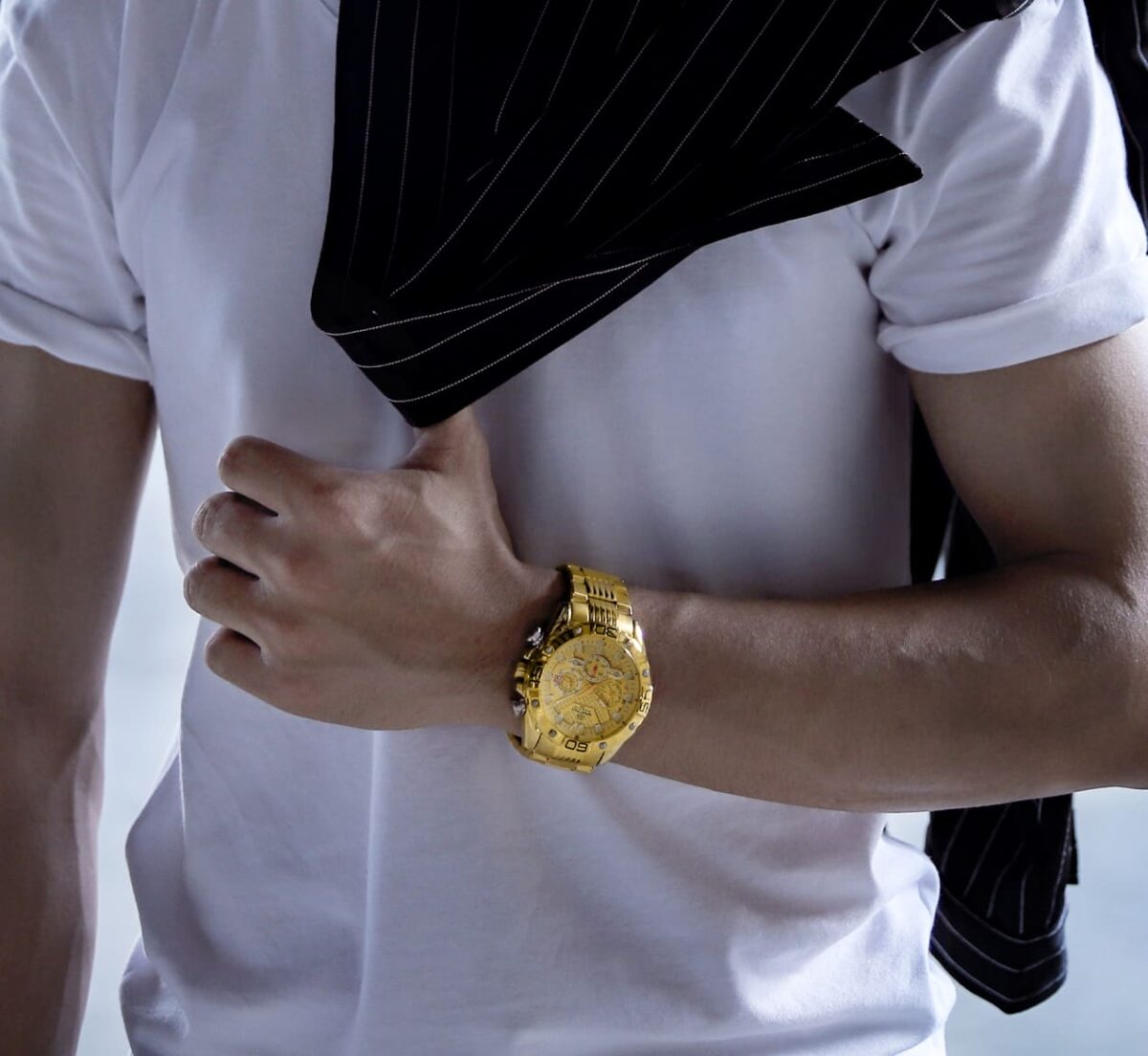 ساعة نافي فورس رجالي NF8019S-G-G