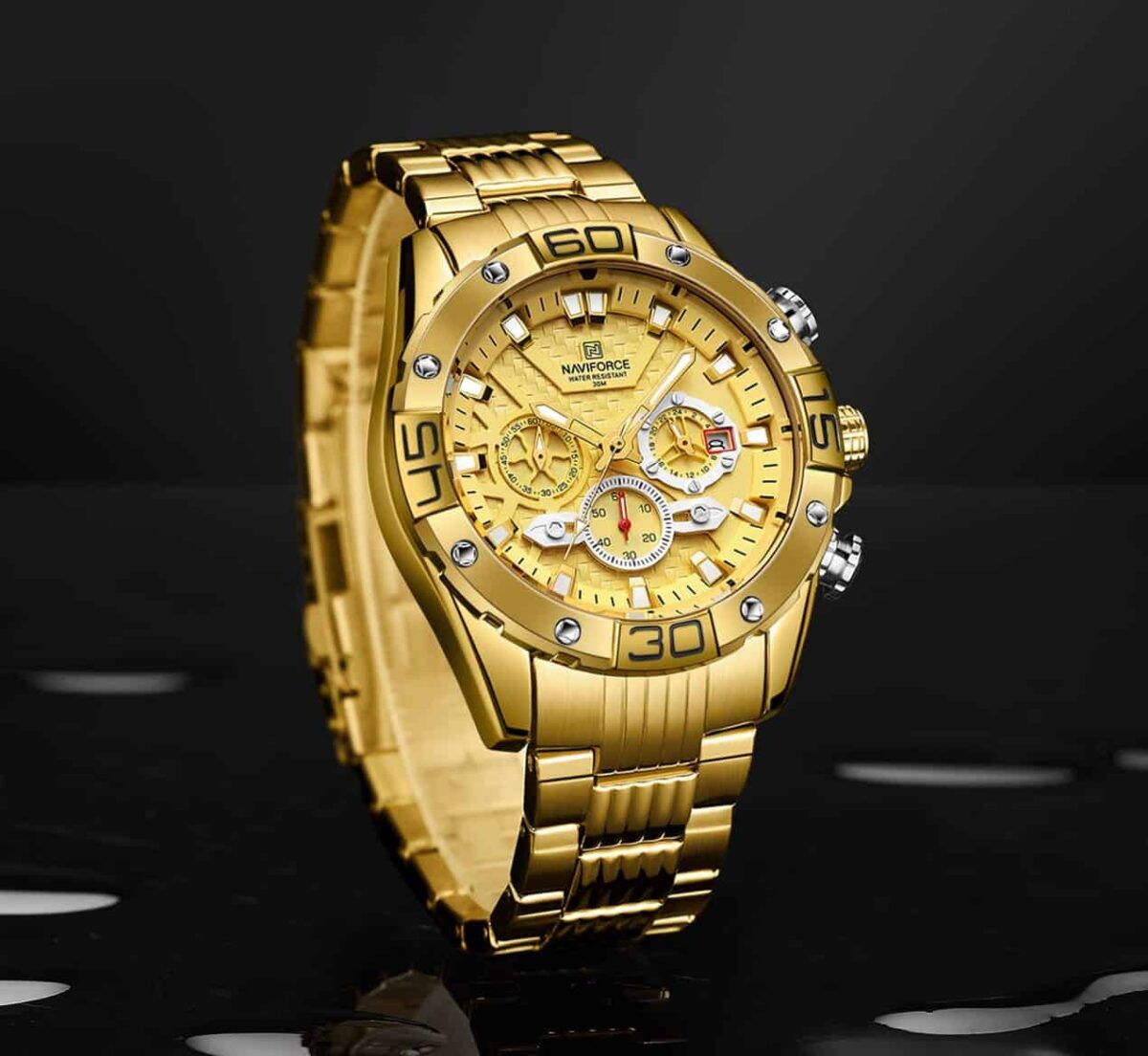 ساعة نافي فورس رجالي NF8019S-G-G