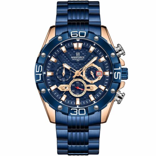 ساعة نافي فورس رجالي NF8019S-RG-BE-BE