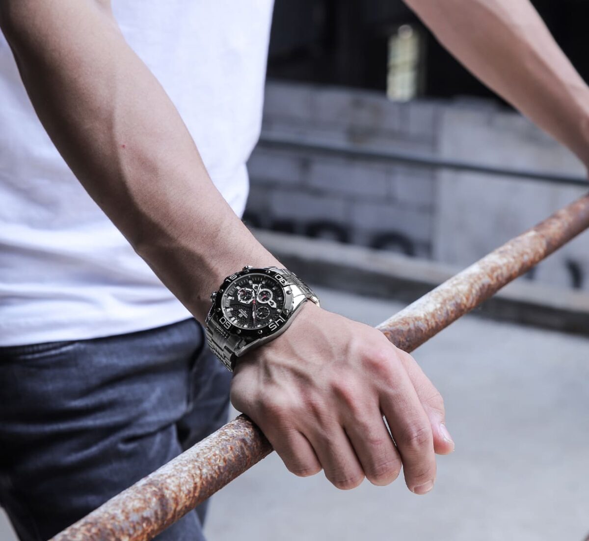 ساعة نافي فورس رجالي NF8019S-S-B