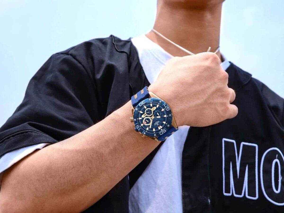 ساعة نافي فورس رجالي NF8019T-RG-BE-BE