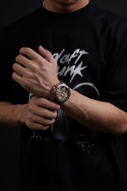 ساعة نافي فورس رجالي NF8020L-RG-CE-D-BN