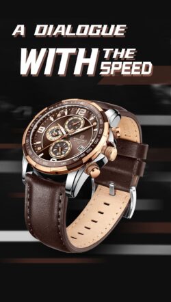 ساعة نافي فورس رجالي NF8020L-RG-CE-D-BN