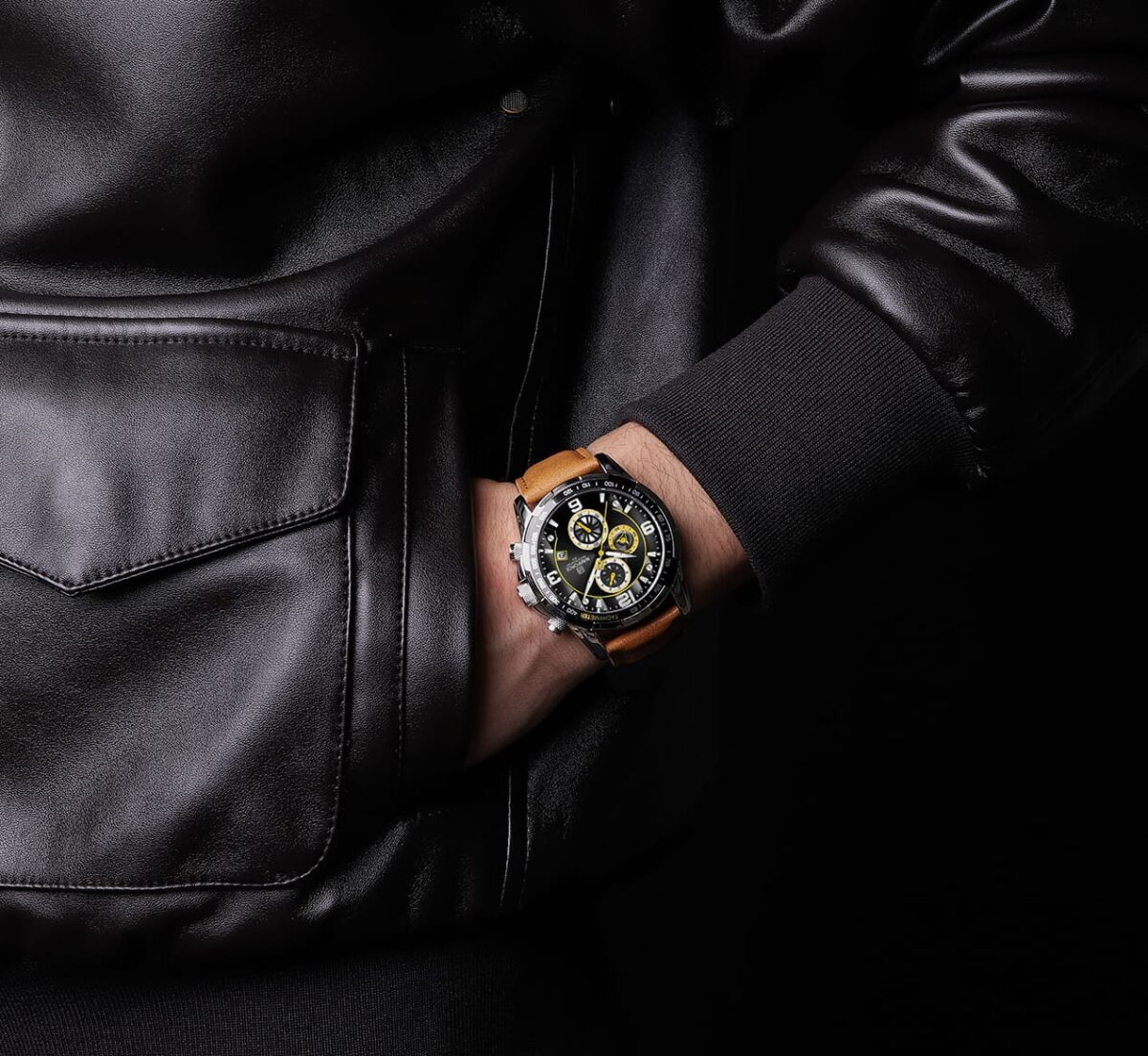 ساعة نافي فورس رجالي NF8020L-S-B-BN