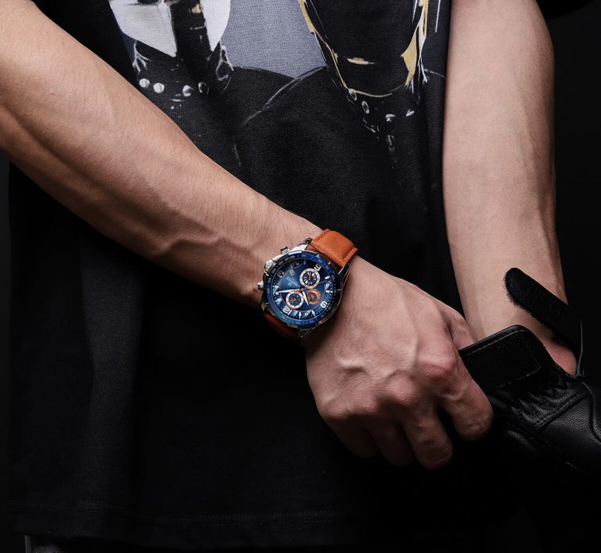 ساعة نافي فورس رجالي NF8020L-S-BE-O