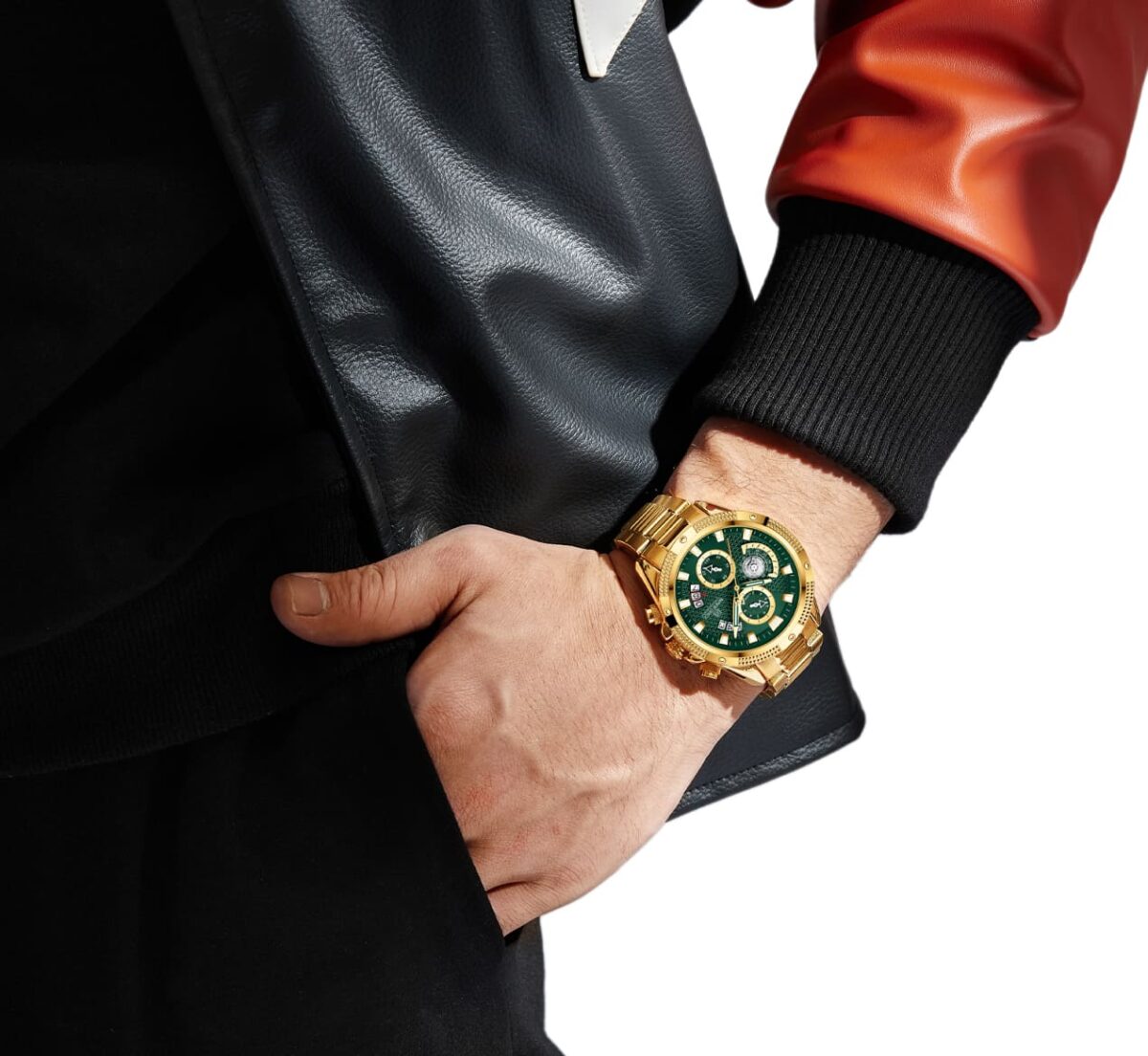 ساعة نافي فورس رجالي NF8021-G-GN