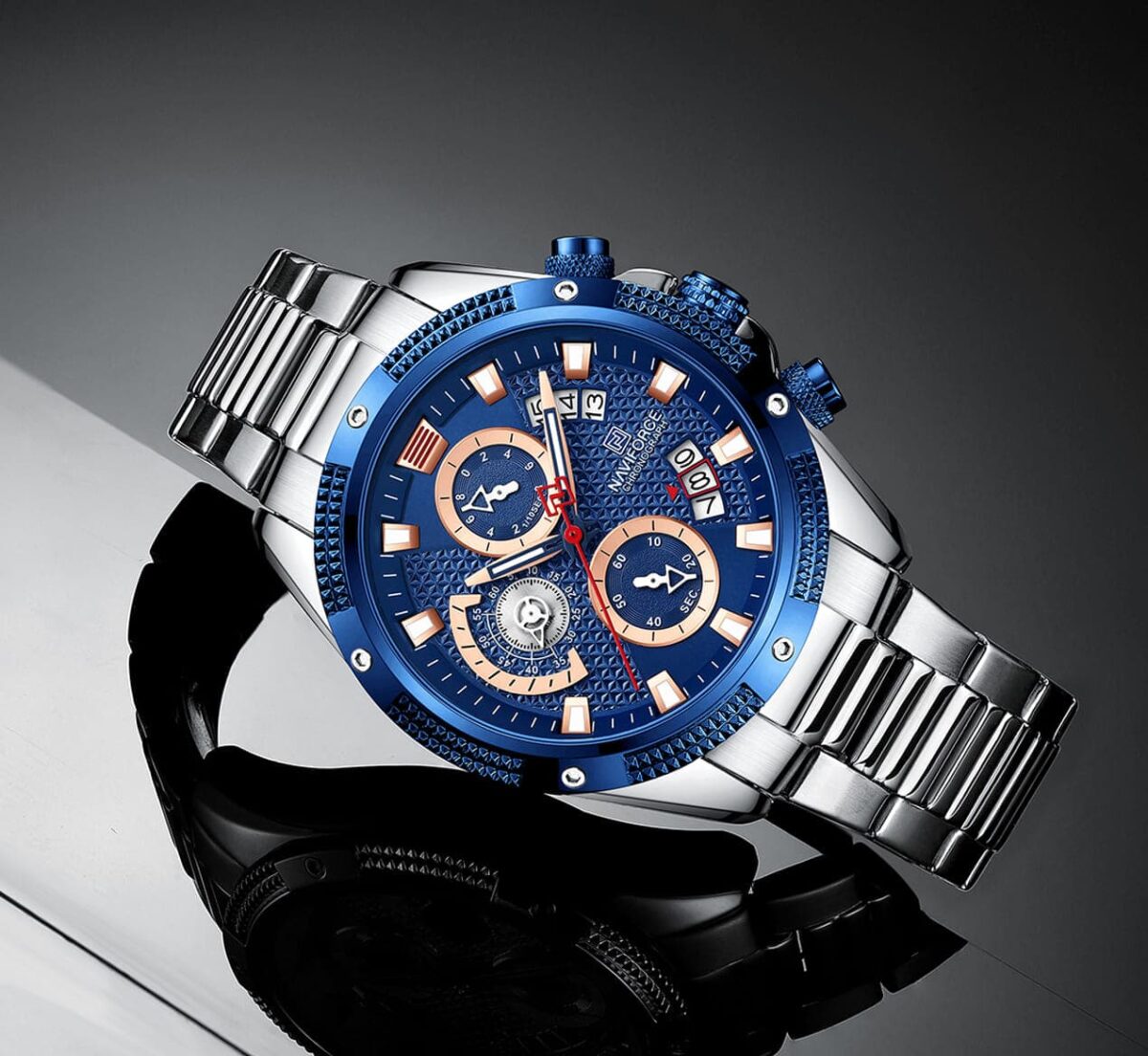 ساعة نافي فورس رجالي NF8021-S-BE