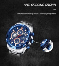 ساعة نافي فورس رجالي NF8021-S-BE