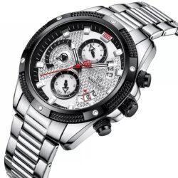 ساعة نافي فورس رجالي NF8021-S-W