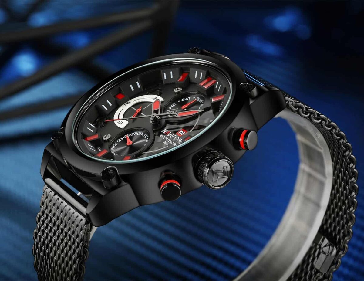 ساعة نافي فورس رجالي NF9068S-B-R-B