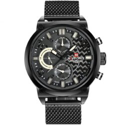 ساعة نافي فورس رجالي NF9068S-B-W-B