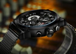 ساعة نافي فورس رجالي NF9068S-B-W-B