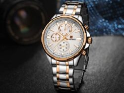 ساعة نافي فورس رجالي NF9089S-RG-W