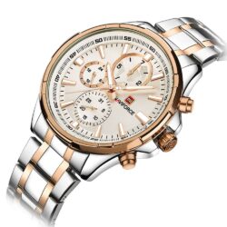 ساعة نافي فورس رجالي NF9089S-RG-W