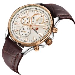 ساعة نافي فورس رجالي NF9089S-RG-W