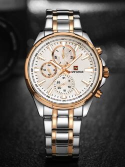 ساعة نافي فورس رجالي NF9089S-RG-W