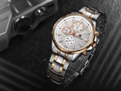 ساعة نافي فورس رجالي NF9089S-RG-W