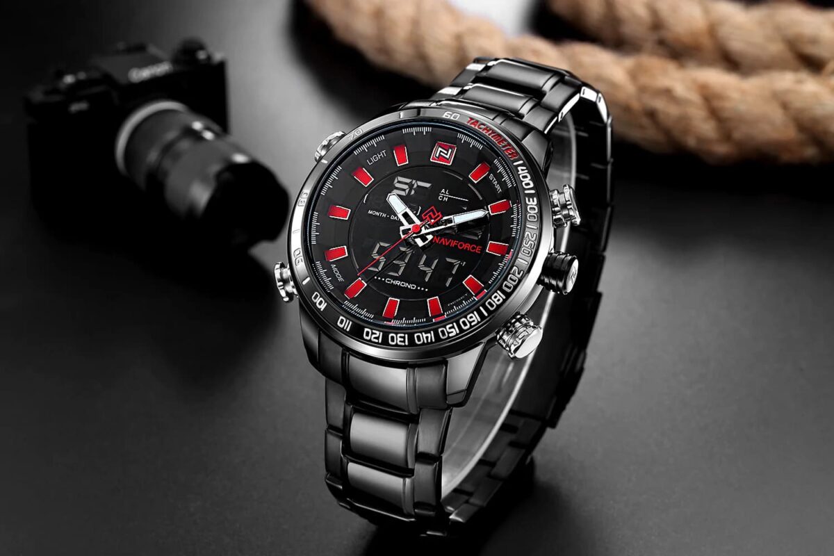 ساعة نافي فورس رجالي NF9093-B-B-R