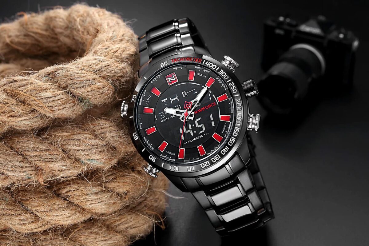 ساعة نافي فورس رجالي NF9093-B-B-R