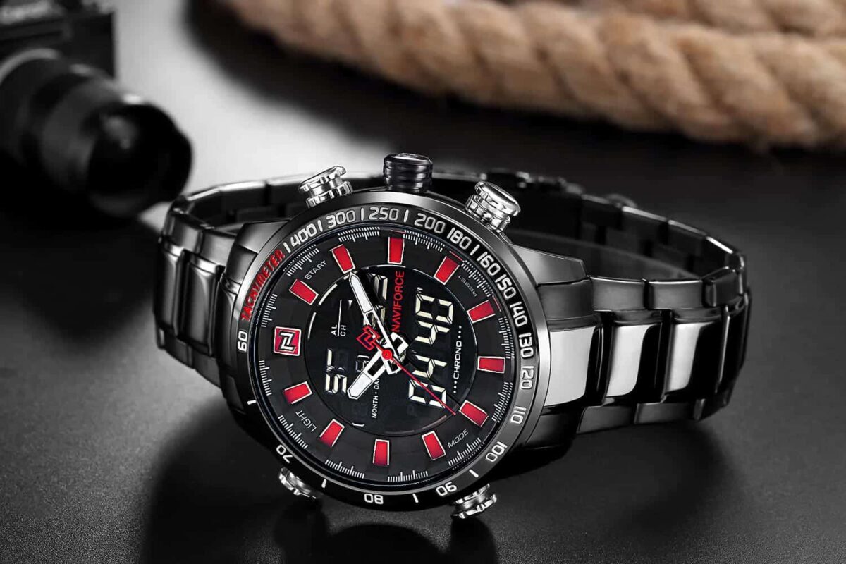 ساعة نافي فورس رجالي NF9093-B-B-R