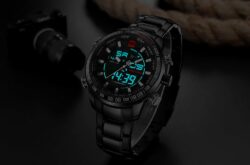 ساعة نافي فورس رجالي NF9093-B-B-W