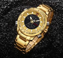 ساعة نافي فورس رجالي NF9093-G-G