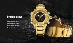 ساعة نافي فورس رجالي NF9093-G-G