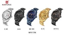 ساعة نافي فورس رجالي NF9117S-G-G
