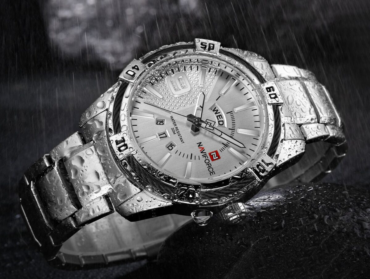 ساعة نافي فورس رجالي NF9117S-S-W