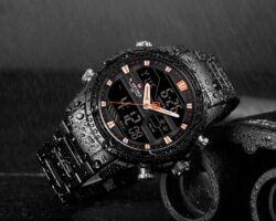 ساعة نافي فورس رجالي NF9138S-B-B-O