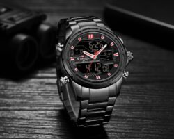 ساعة نافي فورس رجالي NF9138S-B-B-R