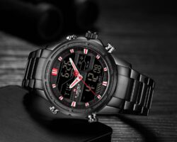 ساعة نافي فورس رجالي NF9138S-B-B-R