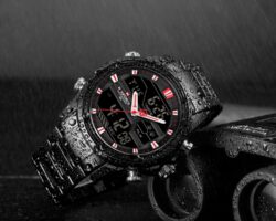 ساعة نافي فورس رجالي NF9138S-B-B-R