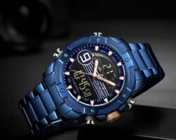 ساعة نافي فورس رجالي NF9146S-BE-W-BE