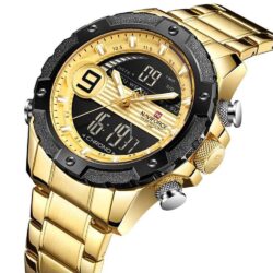 ساعة نافي فورس رجالي NF9146s-G-W-G