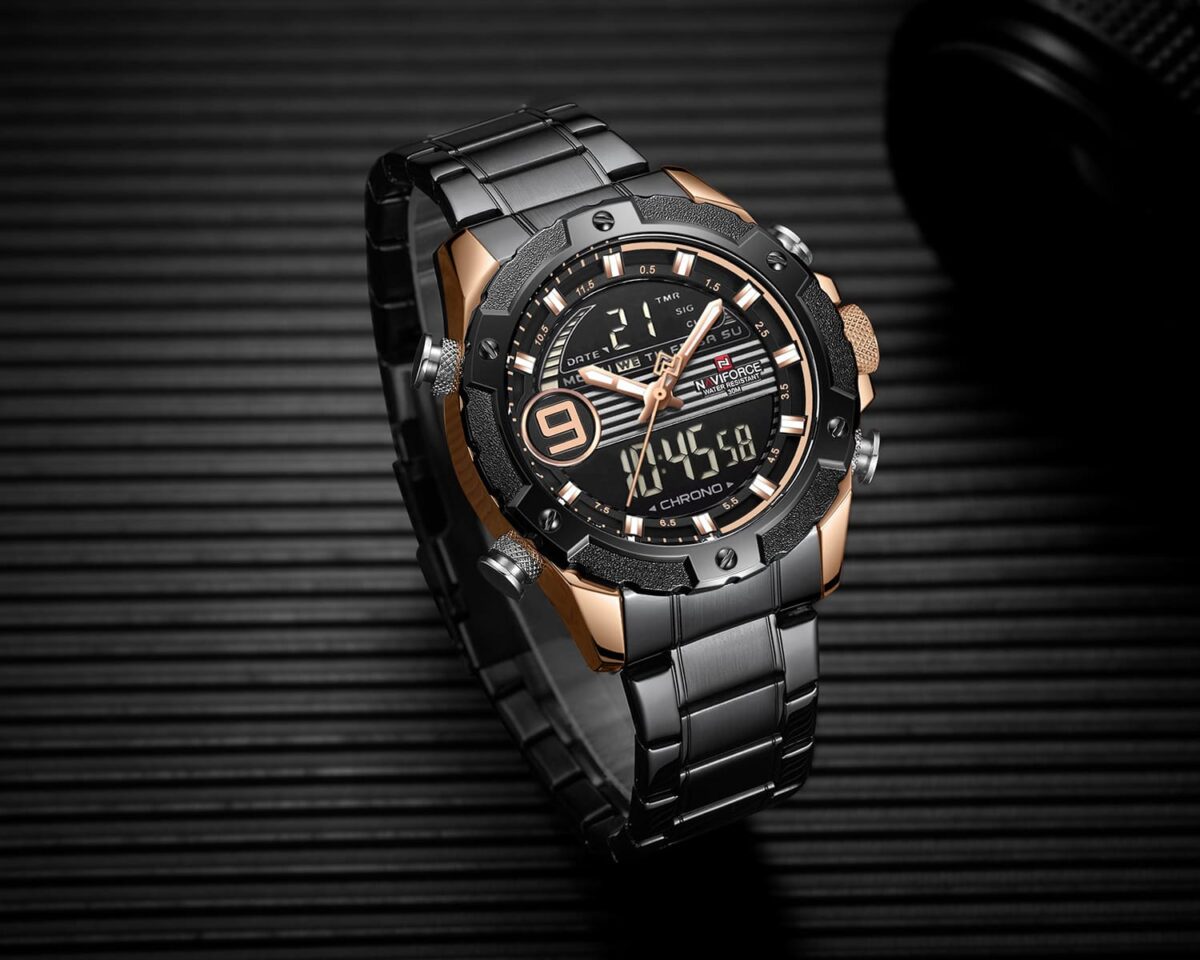 ساعة نافي فورس رجالي NF9146S-RG-RG-B