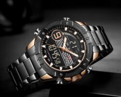 ساعة نافي فورس رجالي NF9146S-RG-RG-B