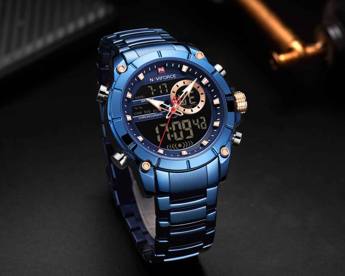 ساعة نافي فورس رجالي NF9163-BE-BE