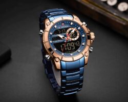 ساعة نافي فورس رجالي NF9163-RG-BE