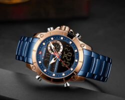 ساعة نافي فورس رجالي NF9163-RG-BE