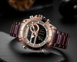 ساعة نافي فورس رجالي NF9163-RG-CE