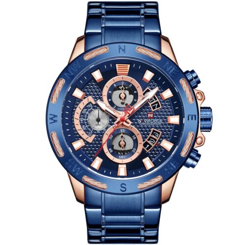 ساعة نافي فورس رجالي NF9165-RG-BE