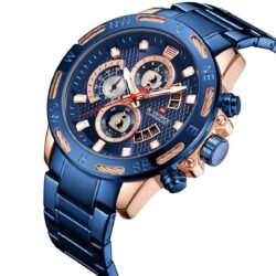 ساعة نافي فورس رجالي NF9165-RG-BE