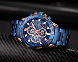 ساعة نافي فورس رجالي NF9165-RG-BE