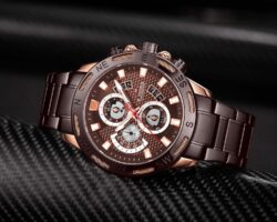 ساعة نافي فورس رجالي NF9165-RG-CE