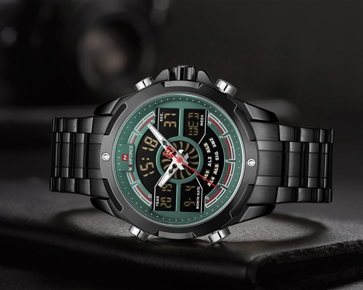 ساعة نافي فورس رجالي NF9170-B-GN