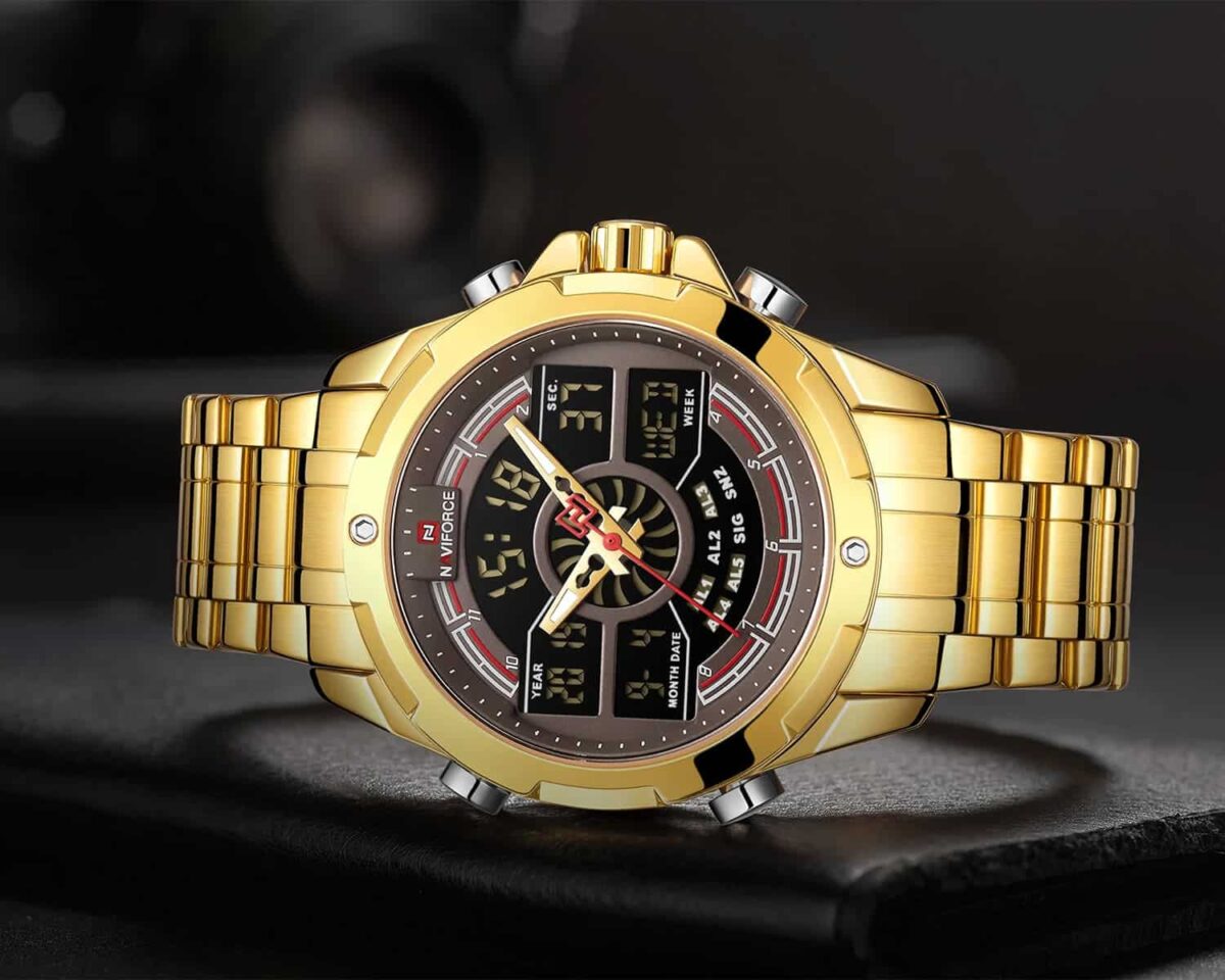 ساعة نافي فورس رجالي NF9170-G-CE